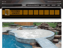 Tablet Screenshot of patternedconcretebyred.com